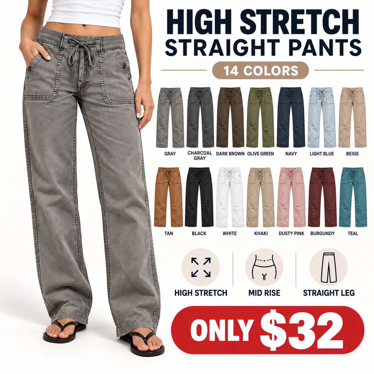 ⚡FINAL SALE⚡ women-s-high-stretch-mid-rise-straight-pants